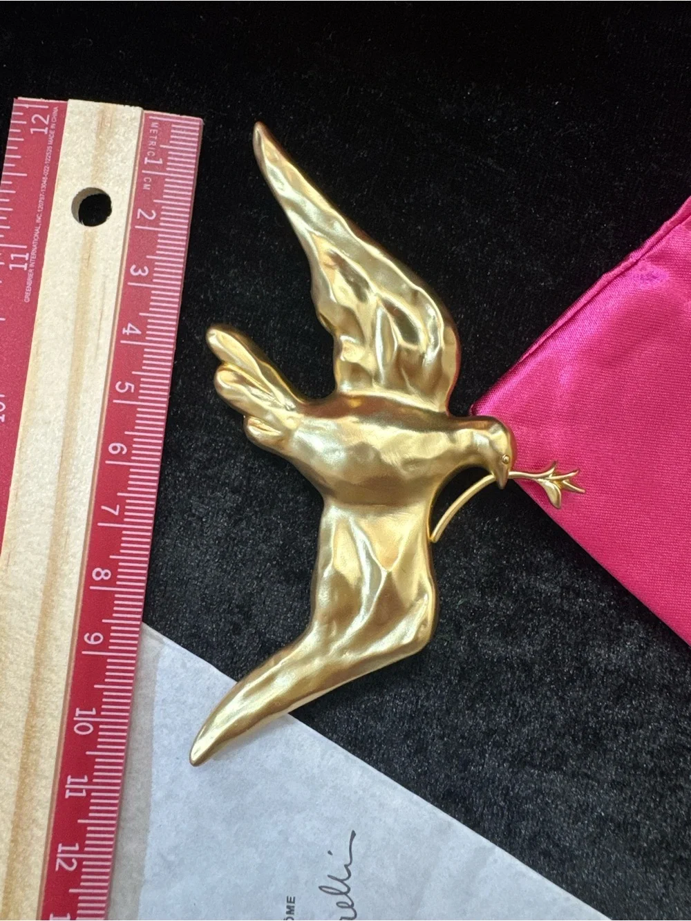 Schiaparelli inspired Dove of peace Dove Ornament Brooch